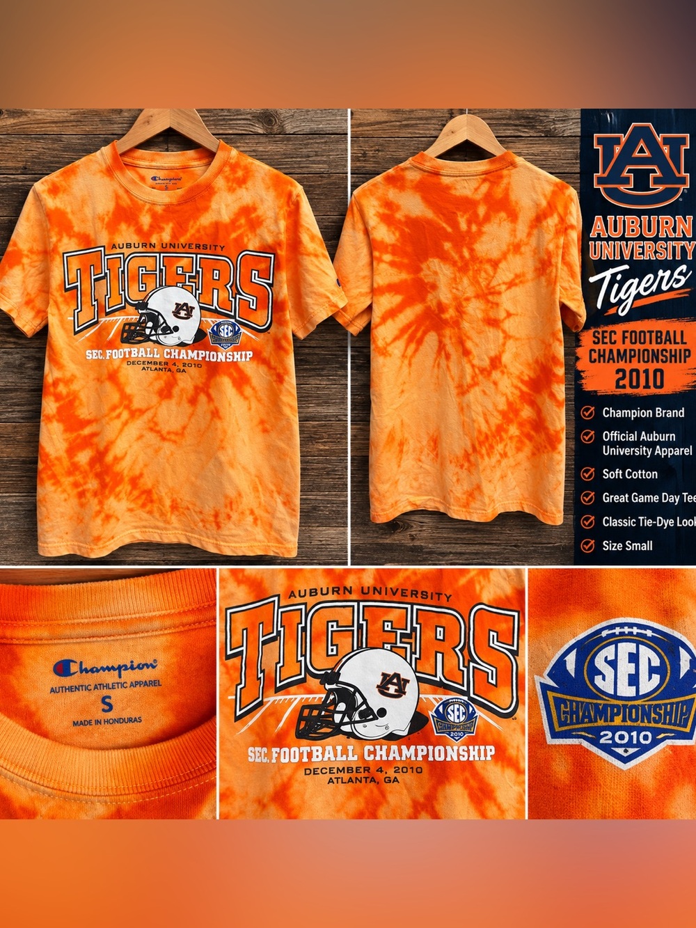 Auburn Tigers Shirt – Orange & Navy – Great Game Day Top